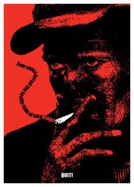 Poster encouraging people to quit smoking